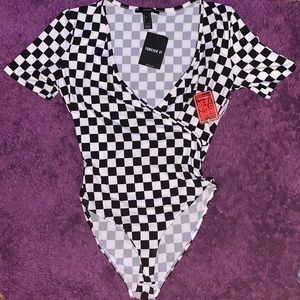 checkerboard bodysuit !
